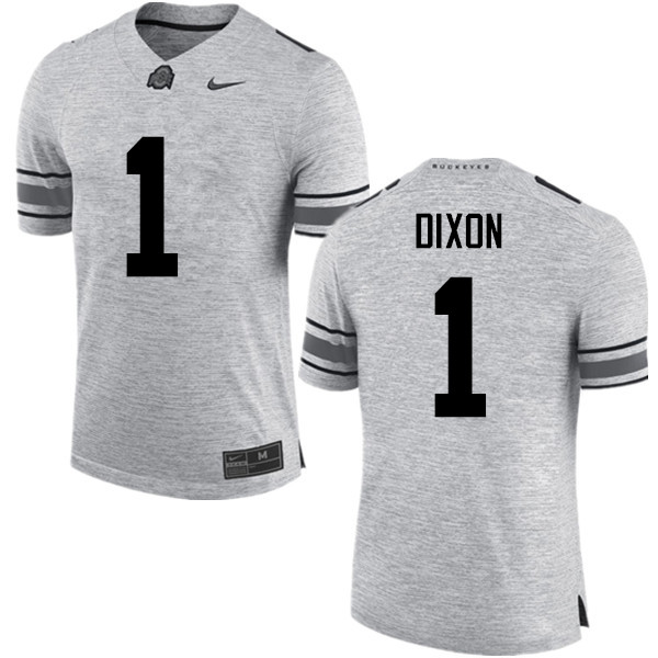 Ohio State Buckeyes #1 Johnnie Dixon College Football Jerseys Game-Gray